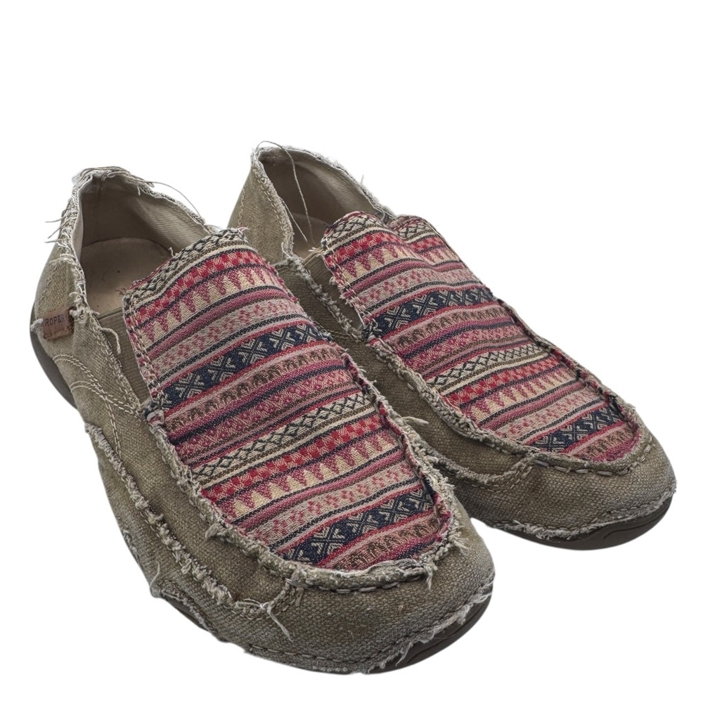 Roper Daisy Women’s Slip-On Loafers - Canvas - Size 8